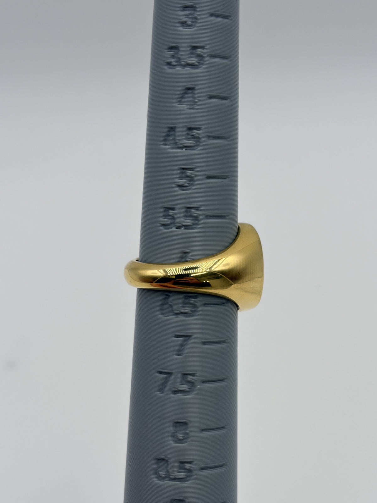 BRY Gold Initial A Signet Ring Script A Engraved Initial - Image 8