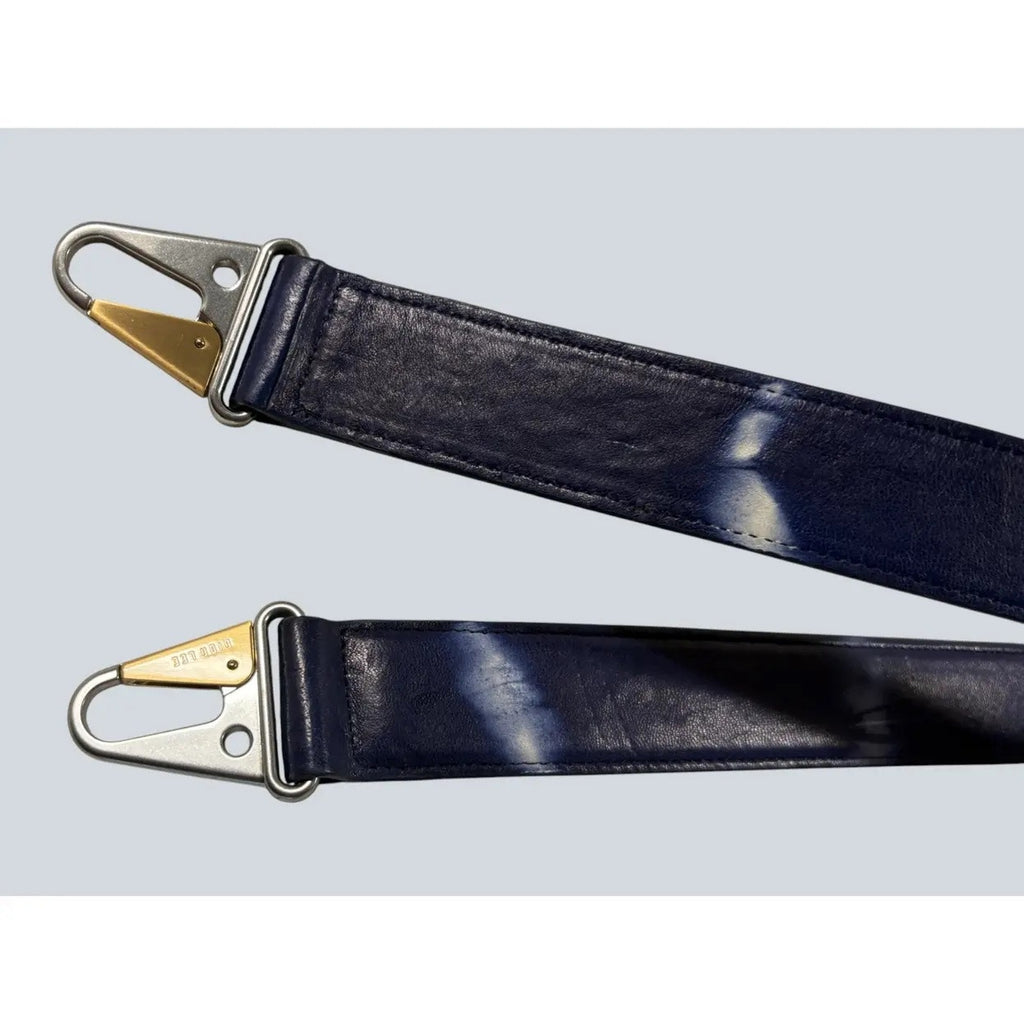 Dion Lee Cloud Stripe Leather handbag strap with Silver Hardware