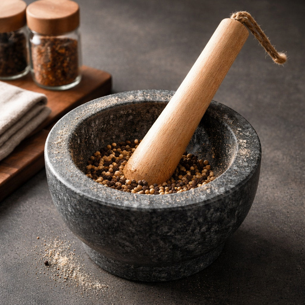 Hand Turned 12 Inch Wooden Spice Grinder, cherry and maple hardwood, functional kitchen tool, quality artisan gift
