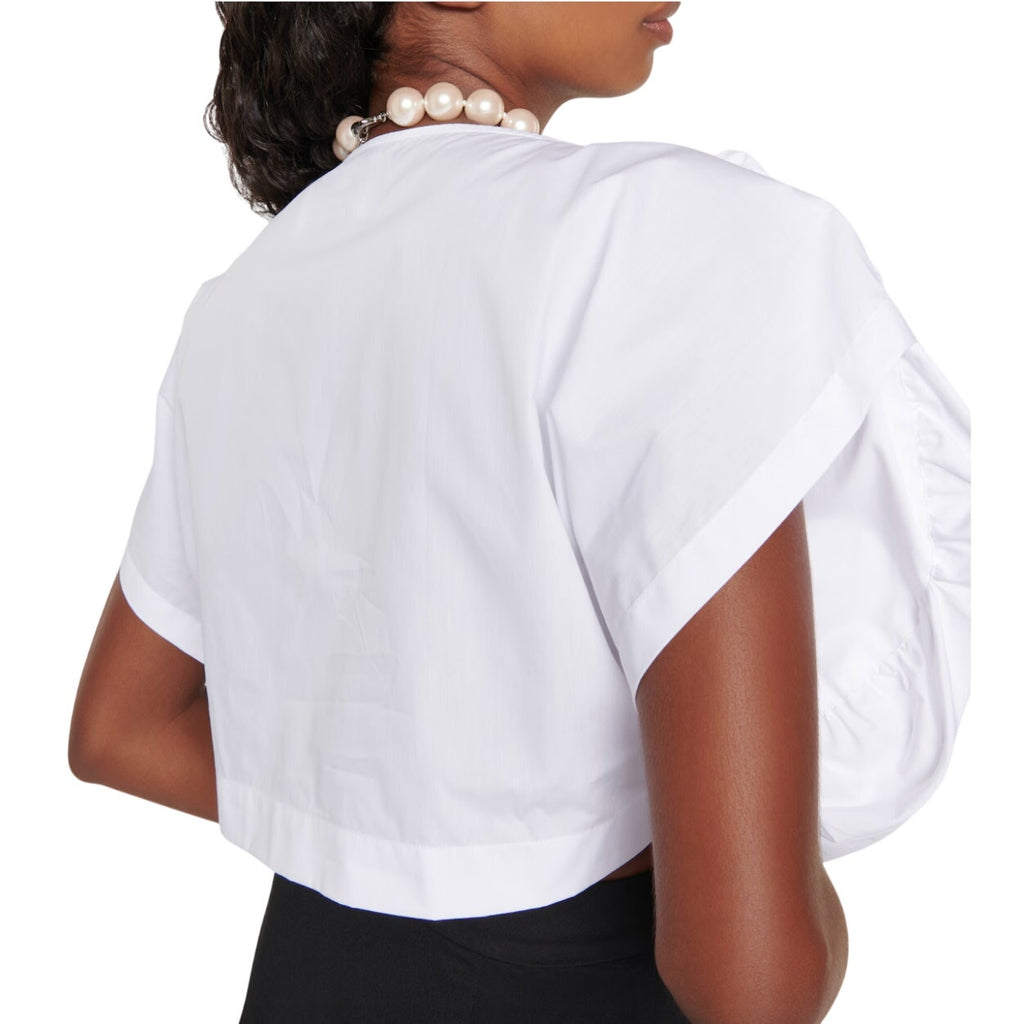 Vivienne Westwood Heart Top White Cotton Asymmetric Size XL NWT