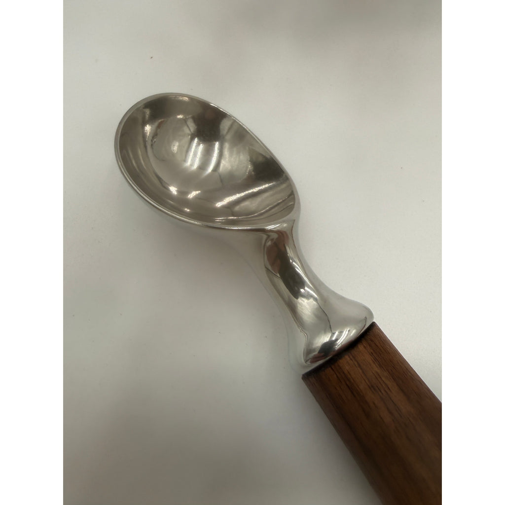 Wood Handle Ice Cream Scoop Kitchen Tool, Stainless Steel Hardware, 8 Inch Long, SKU 1438 1439O 1440 1441