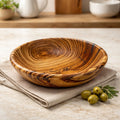 Hand Turned Tiger Wood Decorative Bowl, 6 x 1.5 in, small catchall, natural striped grain, handmade gift