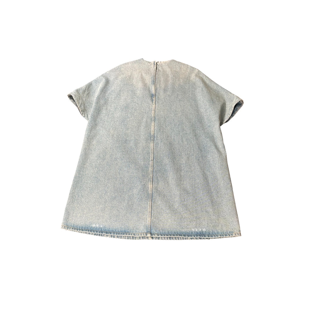 Prada Denim Shift Dress Light Blue Size 38 Excellent Condition