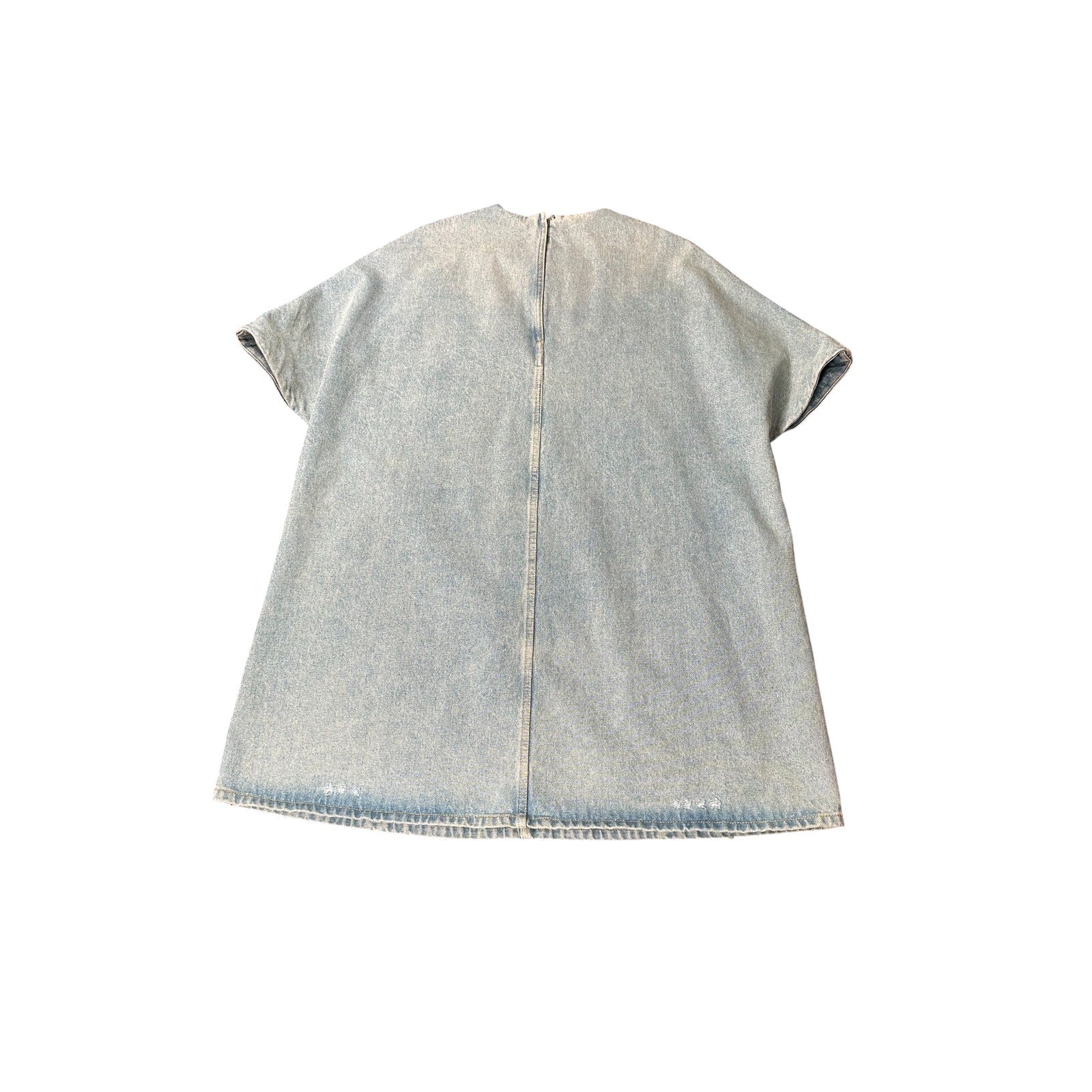 Prada Denim Shift Dress Light Blue Size 38 Excellent Condition