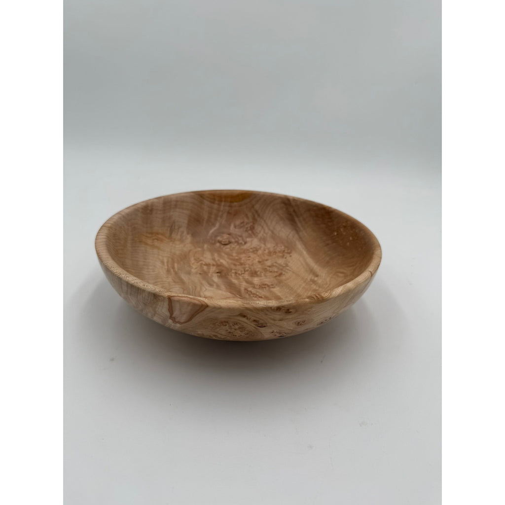 Rare Figured Maple Burl Bowl