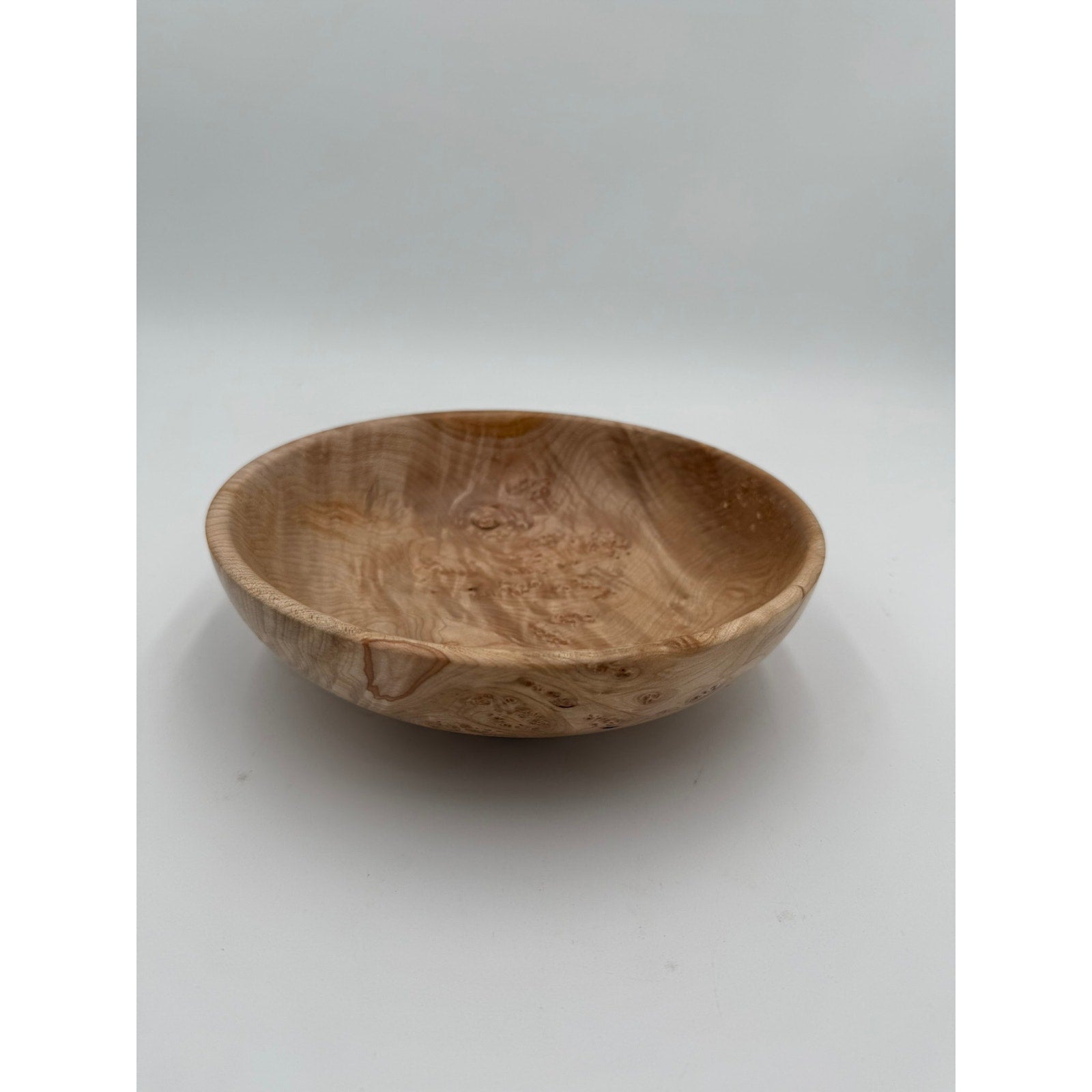 Rare Figured Maple Burl Bowl