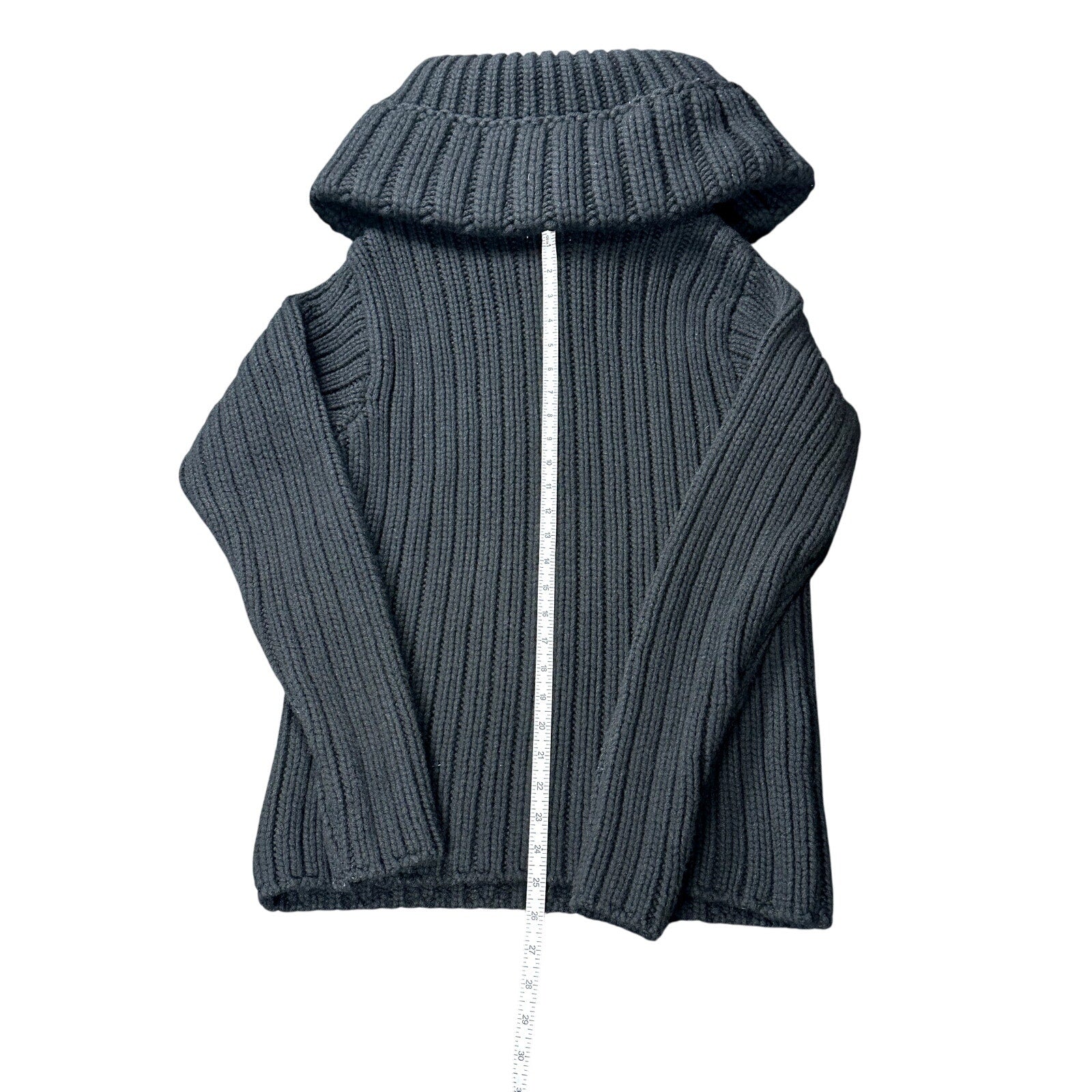 Alexander McQueen Black Cowl Neck Sweater Size XL NWT
