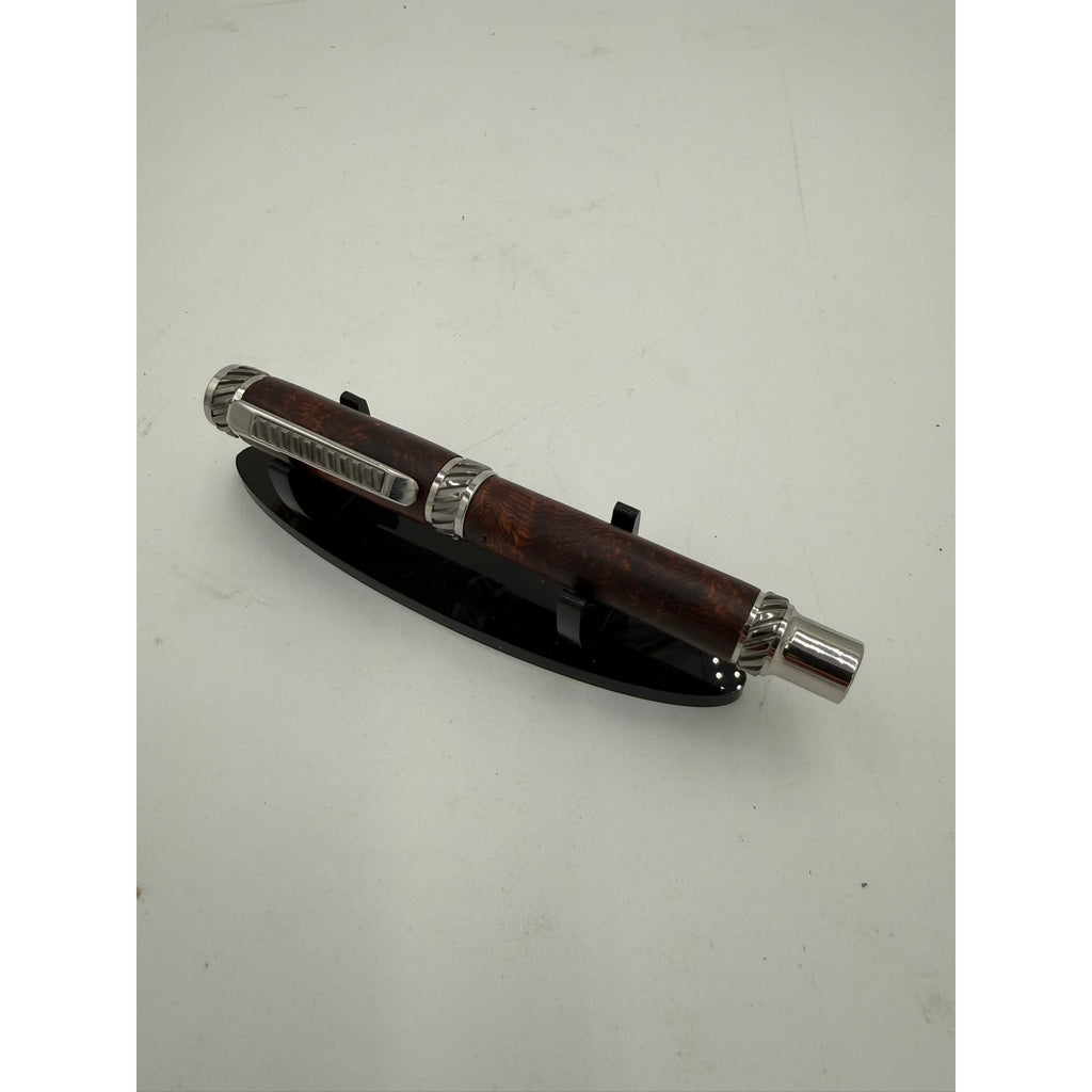 Honduran Rosewood Burl Rollerball Pen, Unique Handmade Pen