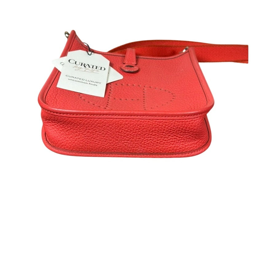 Hermès Evelyne TPM Pumpkin Orange Palladium Hardware Excellent