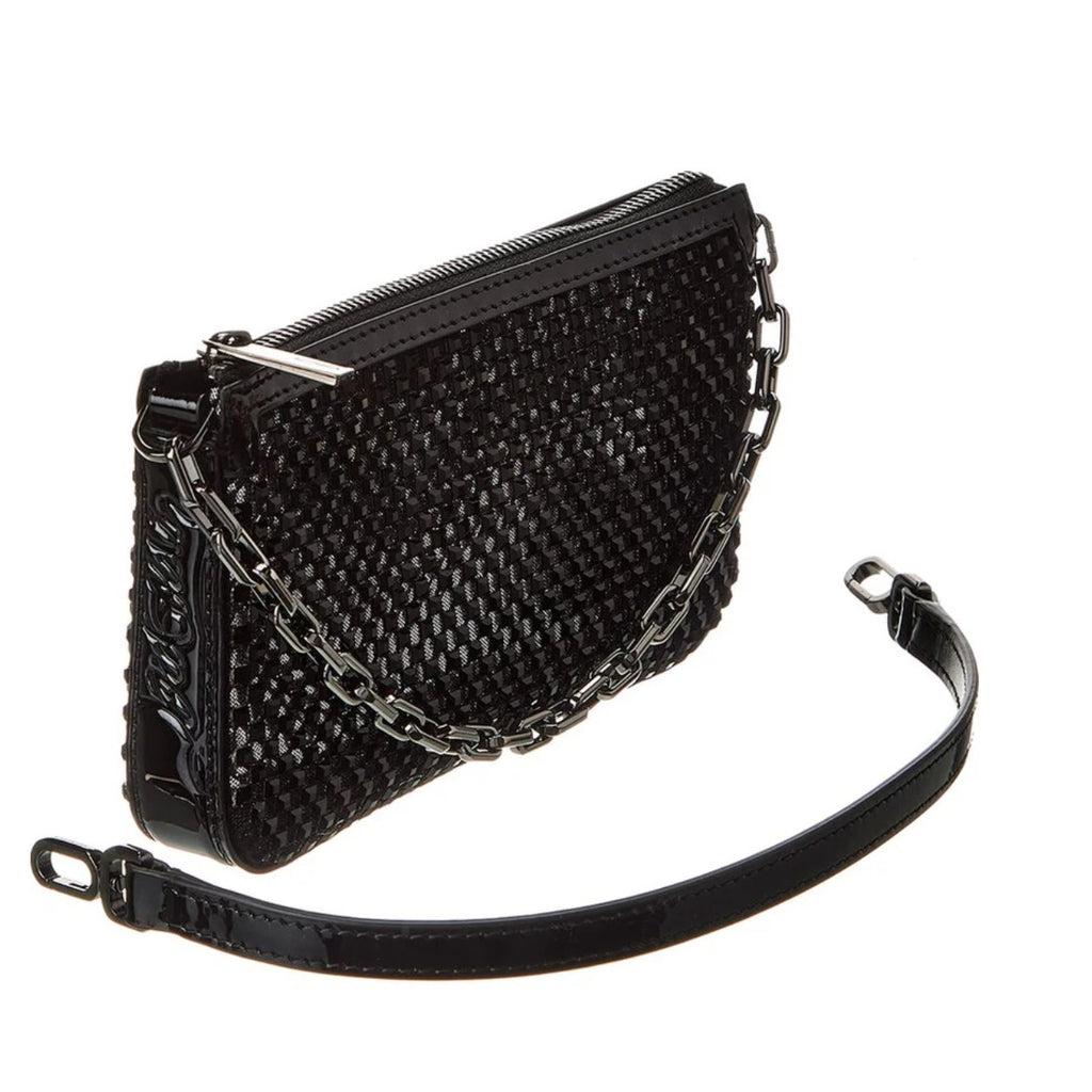 Christian Louboutin Loubila Mini Mesh Strass Crystal Shoulder Bag NWT