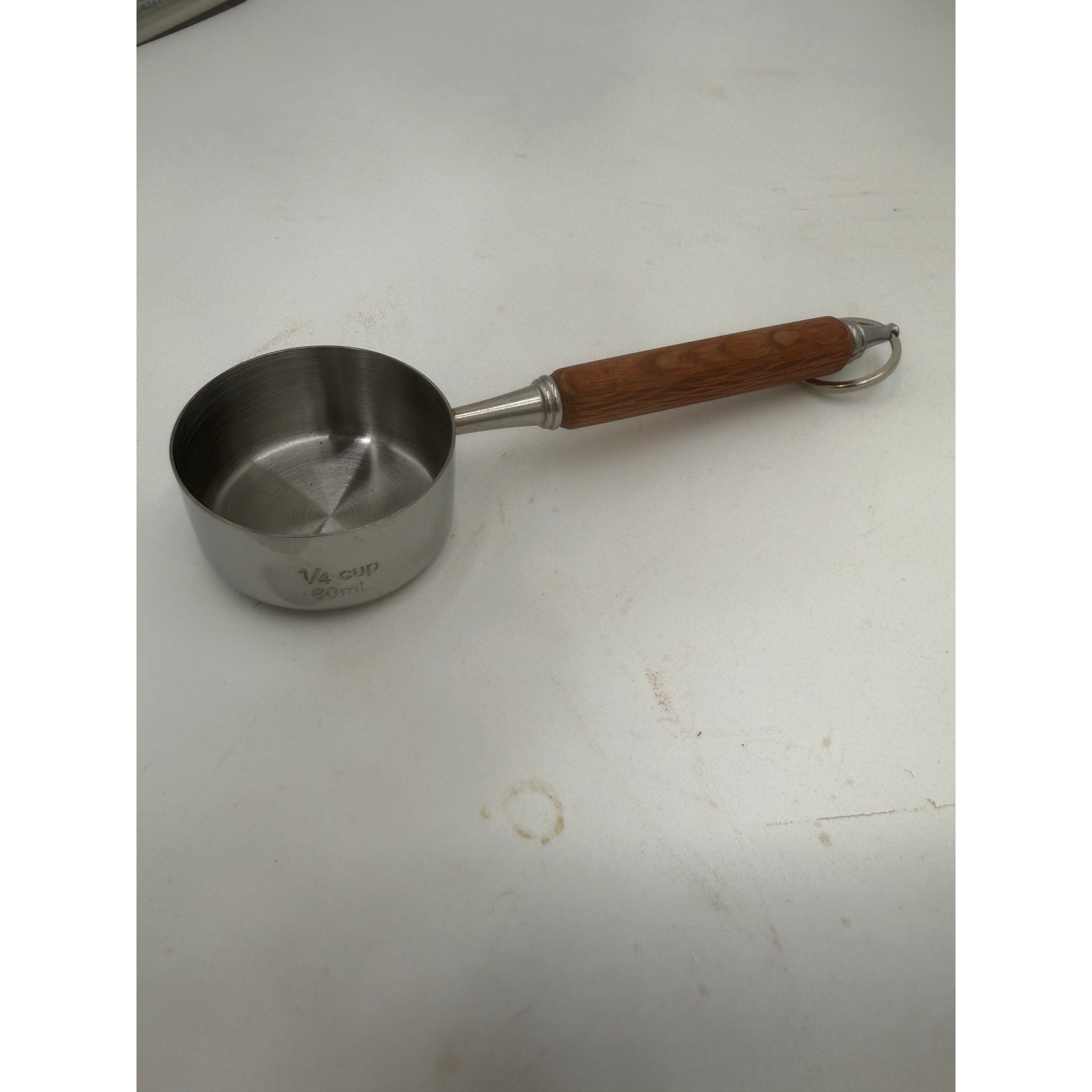Handcrafted Measuring Cups Set of Four, Lacewood Handles, 1 Cup to 1/4 Cup, SKU 1425 1426