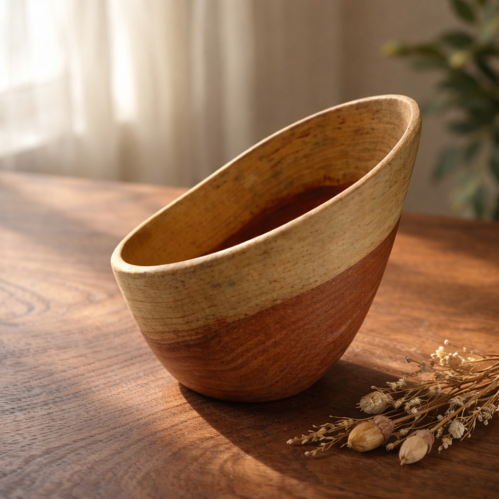 Live Edge Honey Locust Hand Turned Bowl