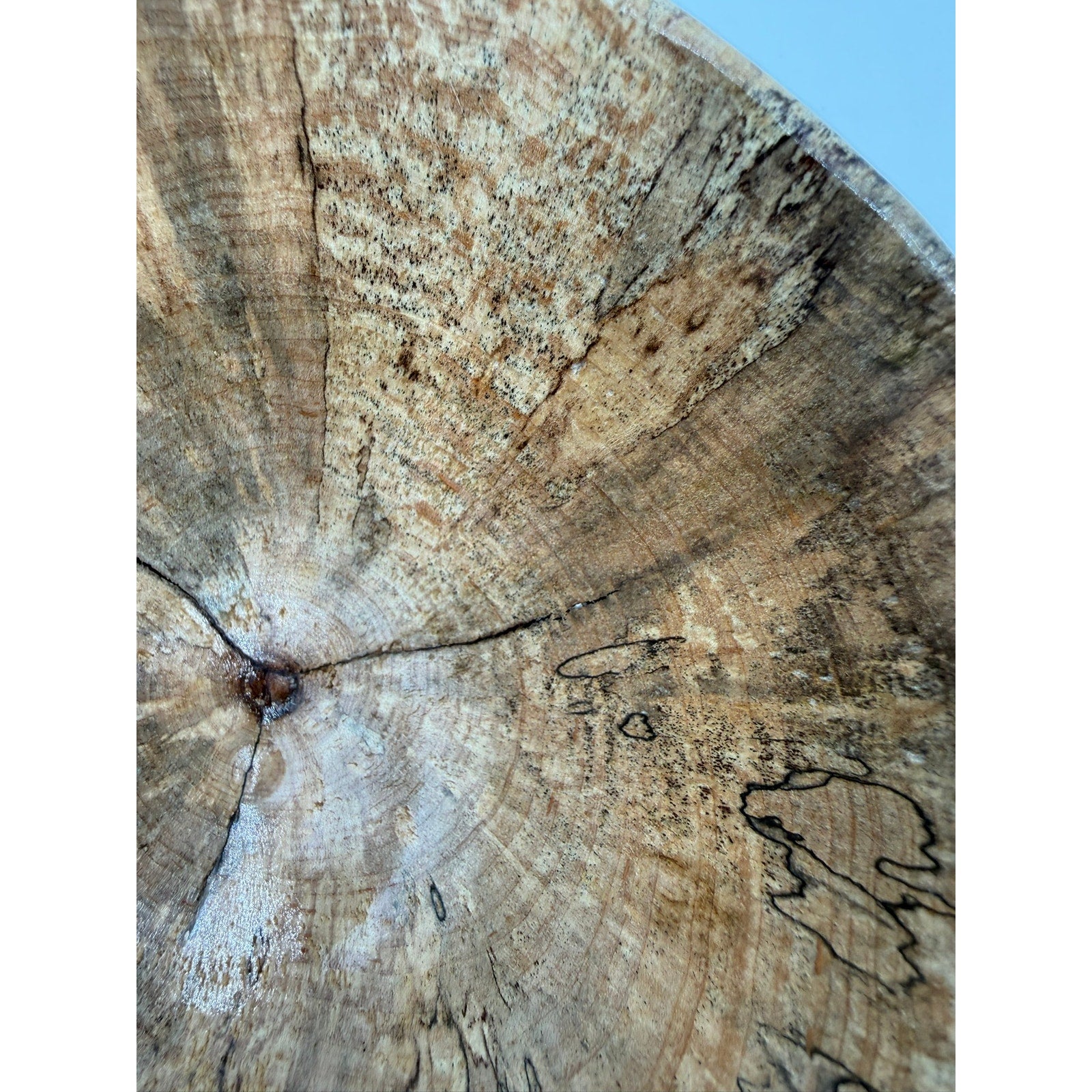 Rustic Modern Spalted Maple Wood Bowl, hand turned, 6.25 x 3.25 dimensions, food safe, decorative and practical