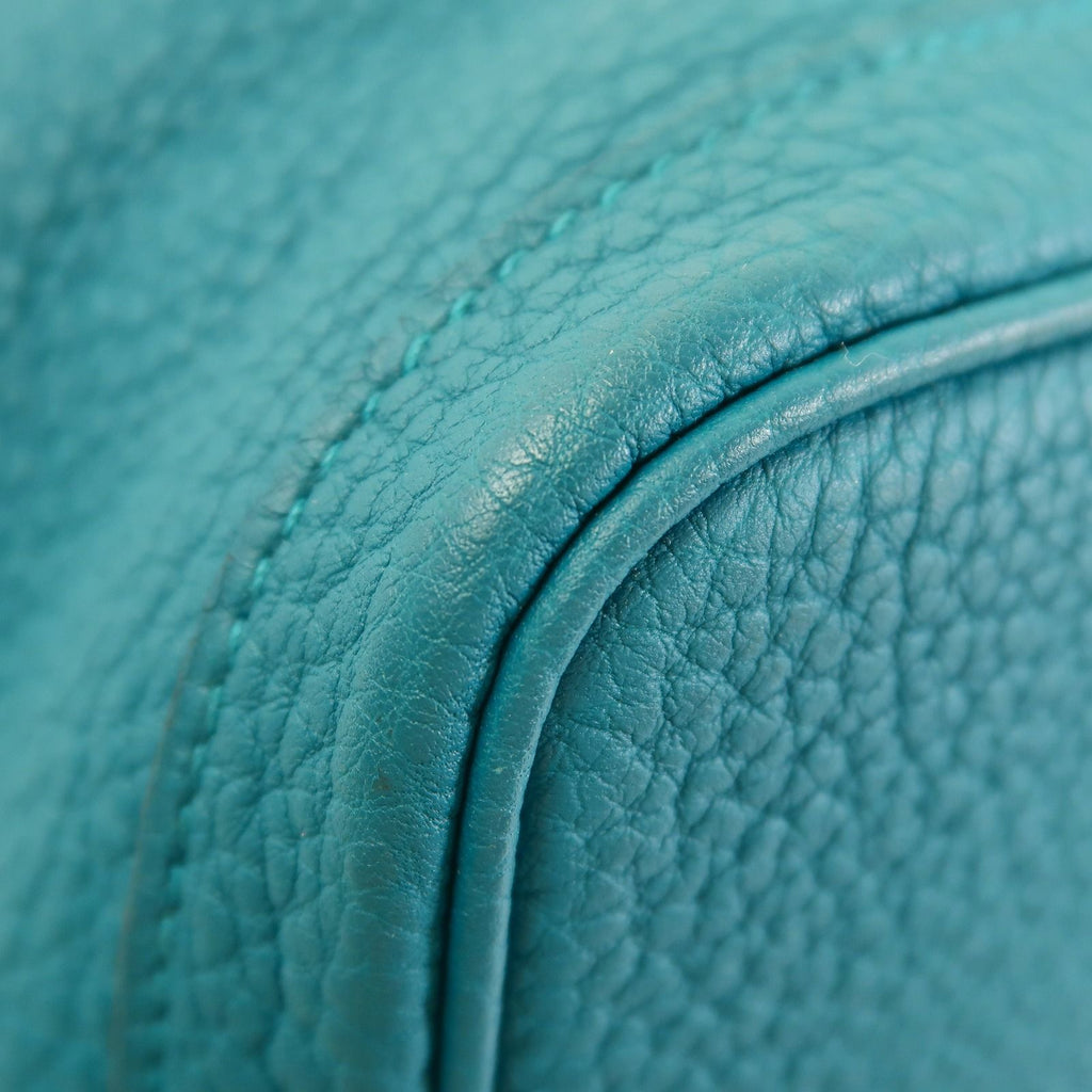 6937 - Hermes Nagonda Leather Garden Party PM Teal