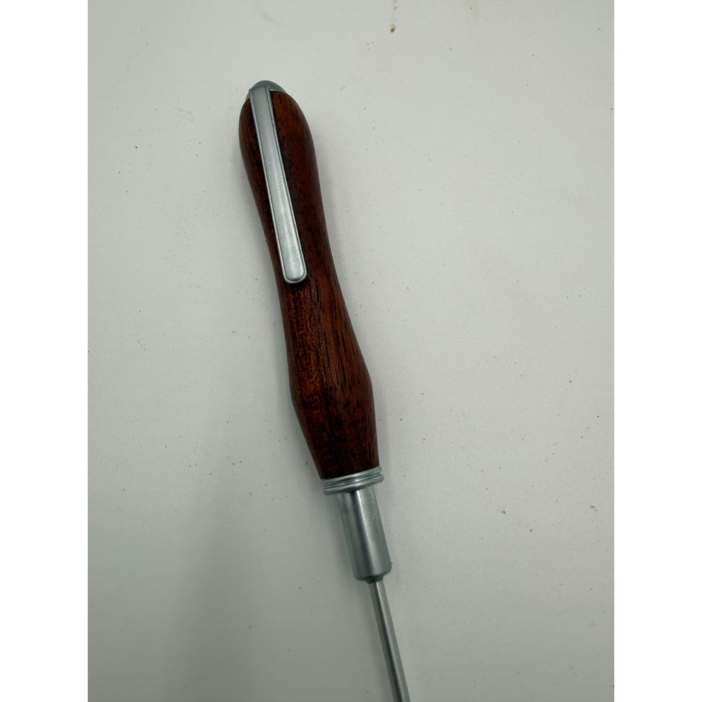 Hand Turned Crochet Hook Set, 9 Sizes, Interchangeable Handle, Leather Case, SKU 1554 1555