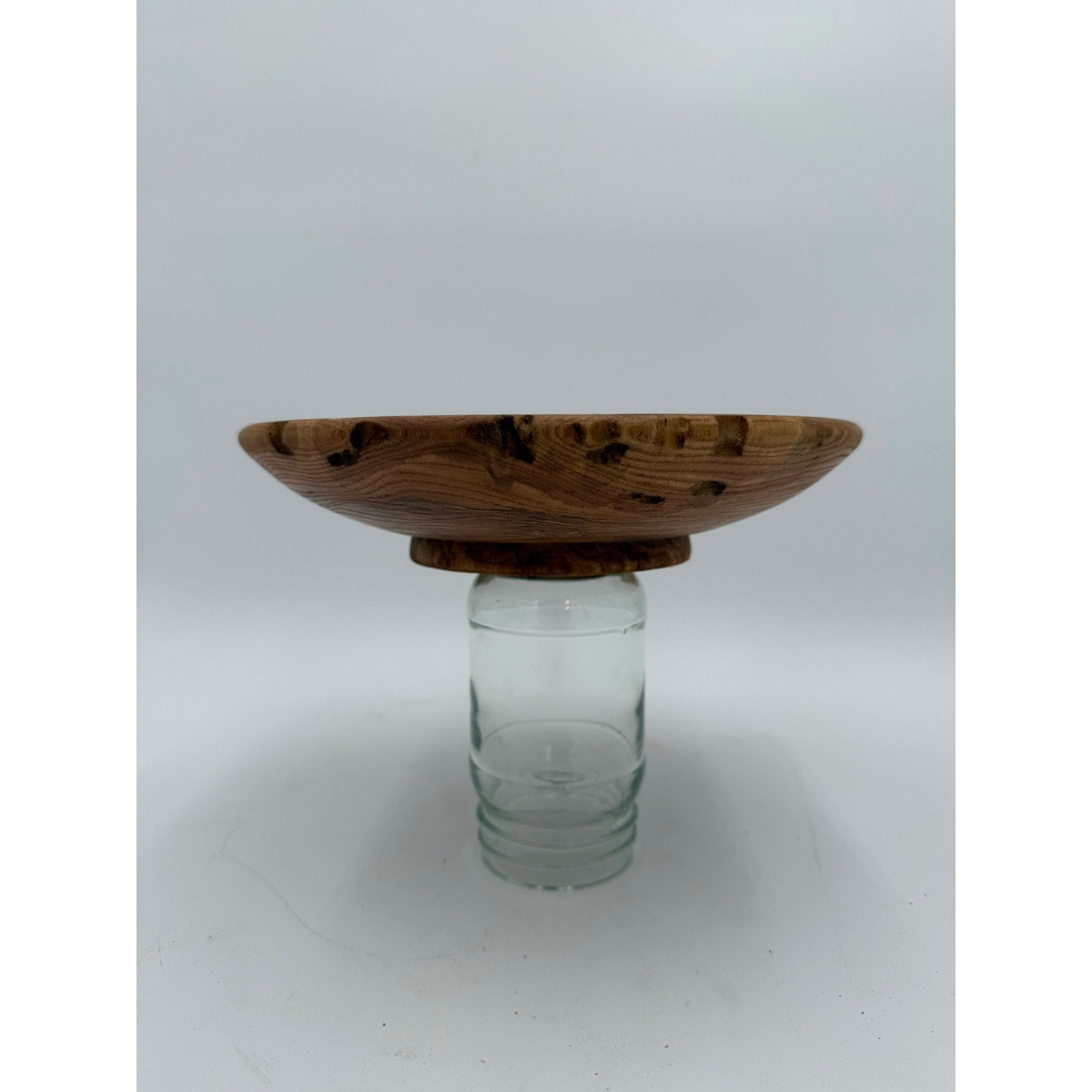 Hand Turned Honey Locust Wood Bowl 9.5 x 2, rustic centerpiece, serving bowl, decorative home, food safe finish