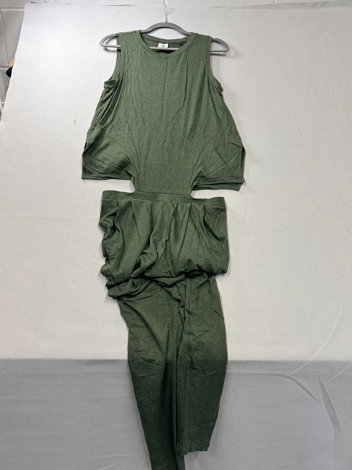 Cabi #5372 Simple Playsuit Jumpsuit Olive Green Women's - Image 1