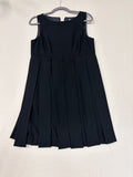 CAbi Black Sleeveless Empire Waist Pleated Dress Size 8 Women's - Image 1