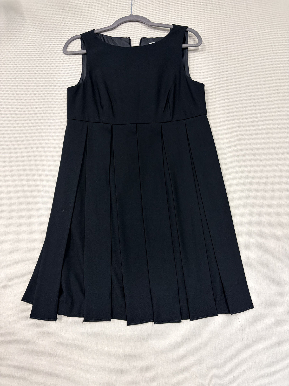 CAbi Black Sleeveless Empire Waist Pleated Dress Size 8 Women's - Image 1