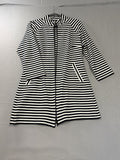 cabi Byline Jacket 5851 Black White Stripe S Spring 2021 Women's - Image 1