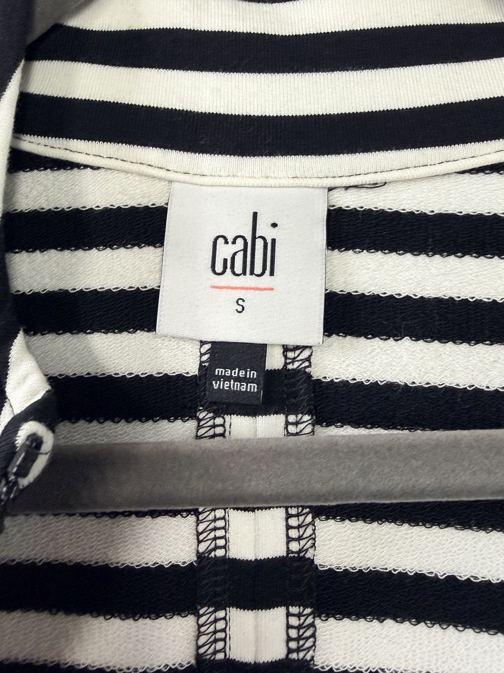 cabi Byline Jacket 5851 Black White Stripe S Spring 2021 Women's - Image 3