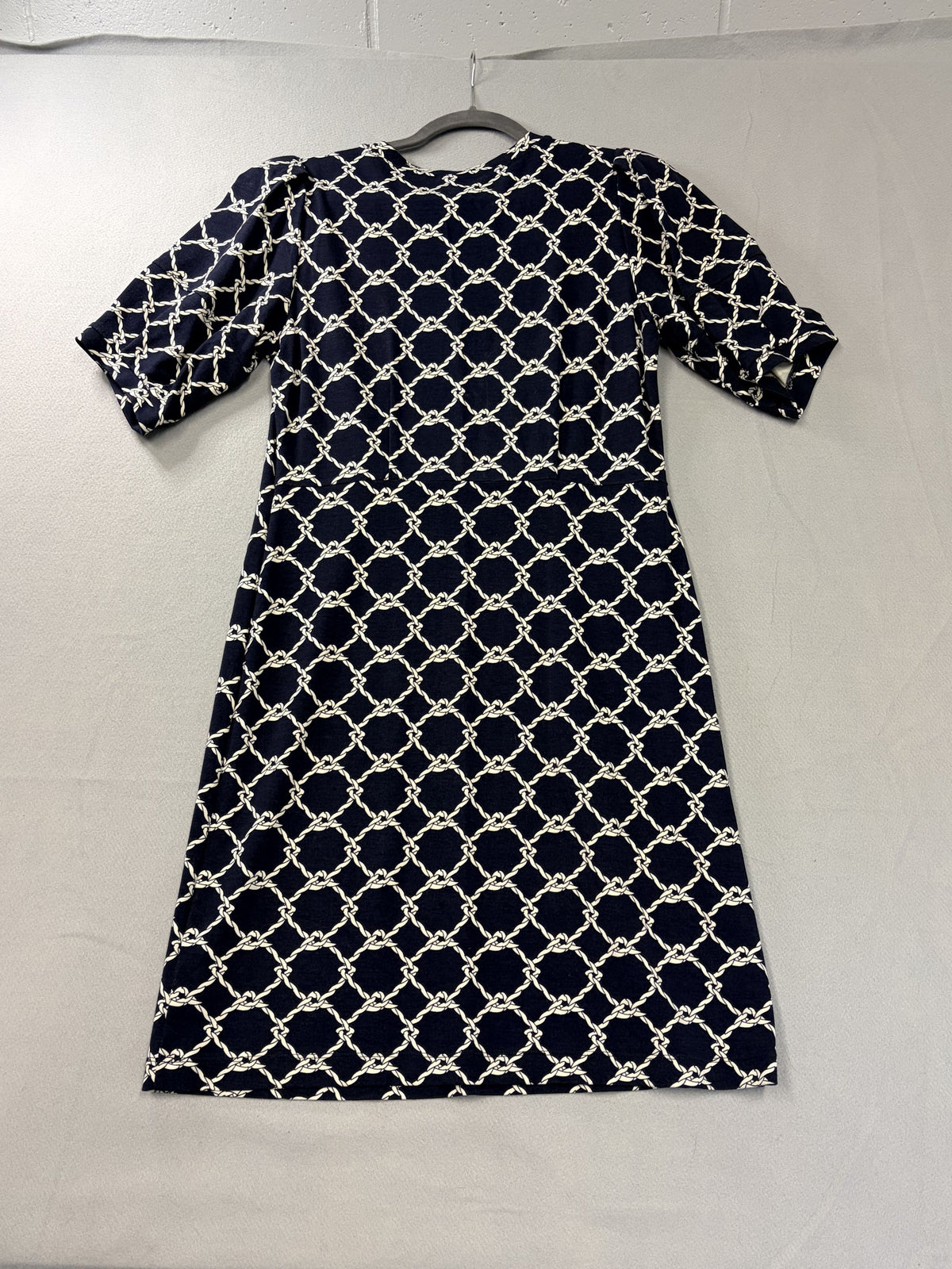 CAbi Cruise Dress Rope Print Women's Dress Size S Navy Blue White - Image 4