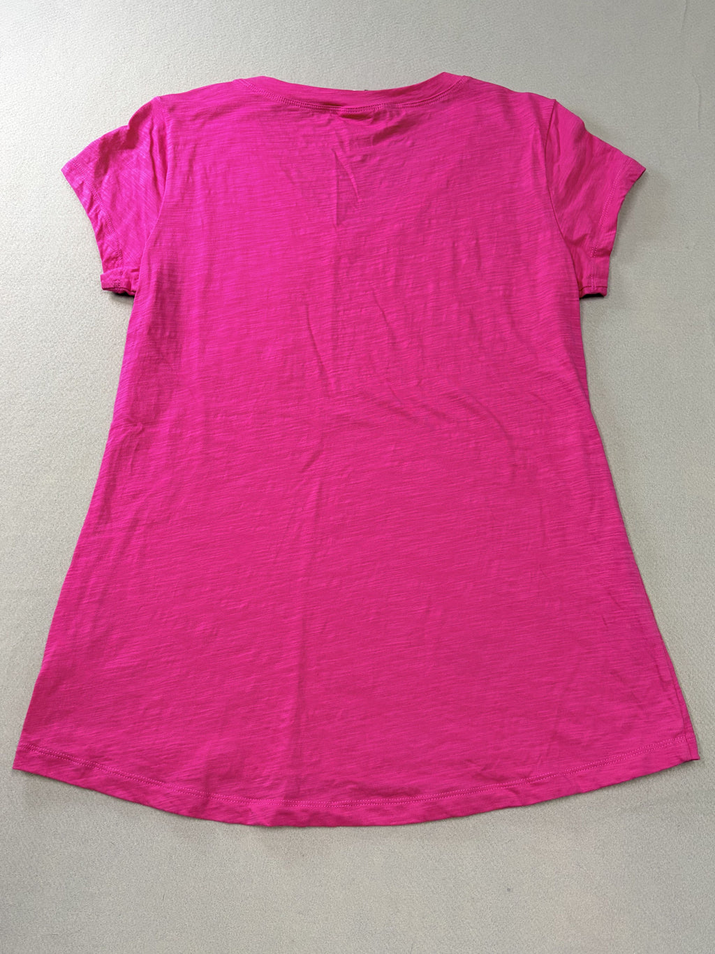 Cabi Notch Tee Bright Pink V-neck Size S Short Sleeve Pocket Women's - Image 3