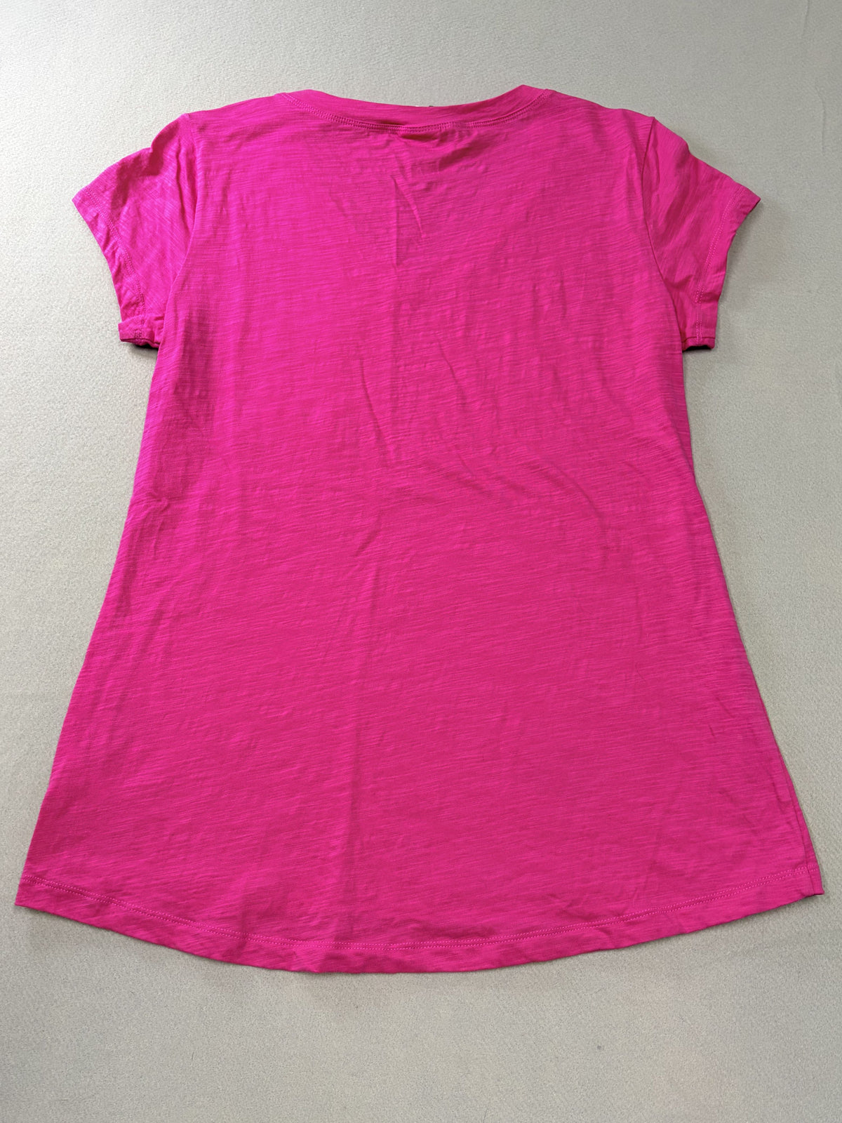 Cabi Notch Tee Bright Pink V-neck Size S Short Sleeve Pocket Women's - Image 3