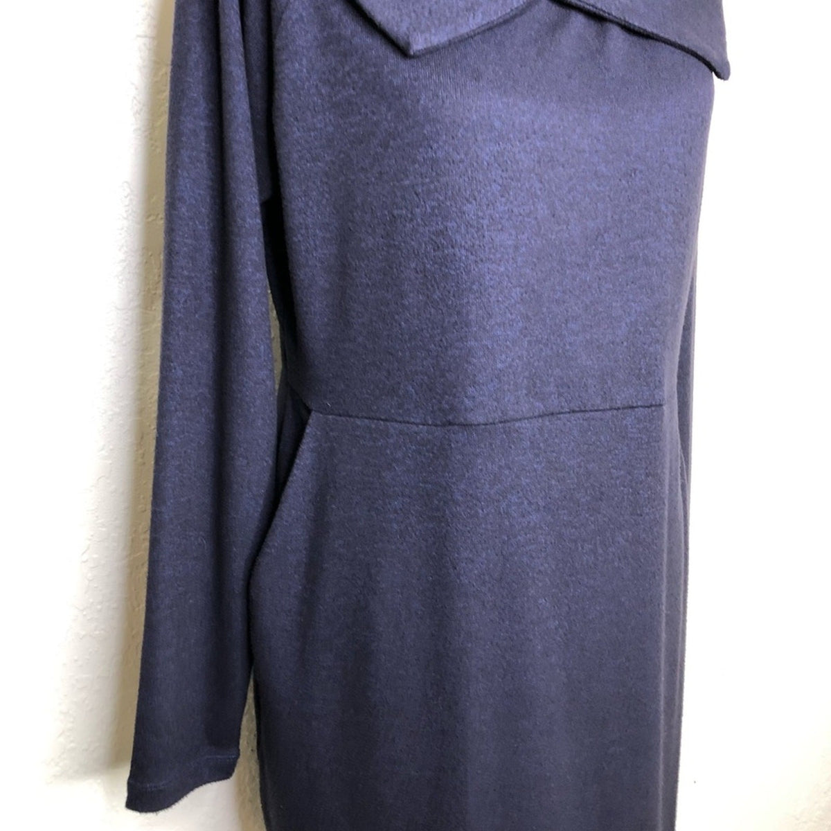 Cabi Round Up Dress Navy Blue S Long Sleeve Mini Dress Women's - Image 6