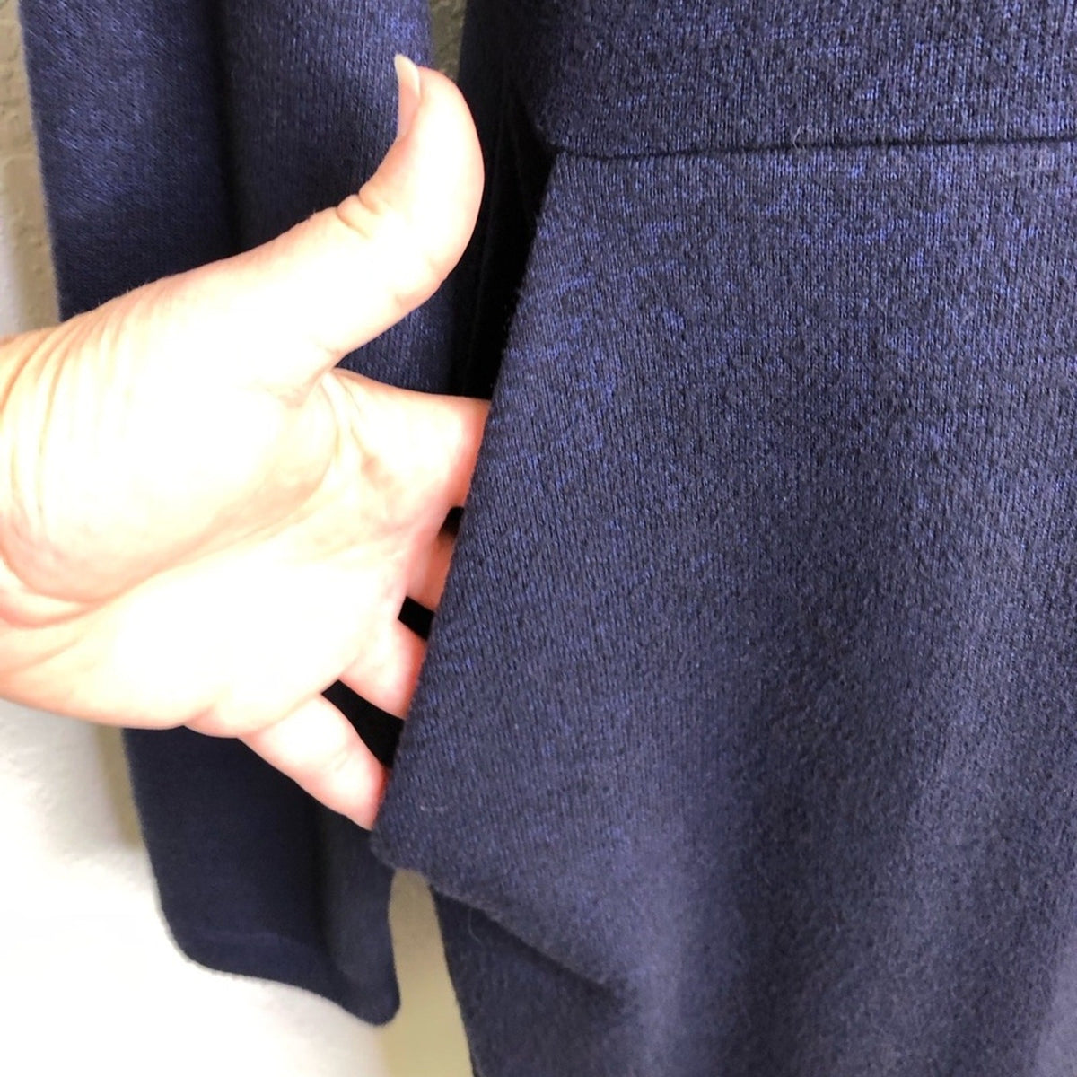 Cabi Round Up Dress Navy Blue S Long Sleeve Mini Dress Women's - Image 9
