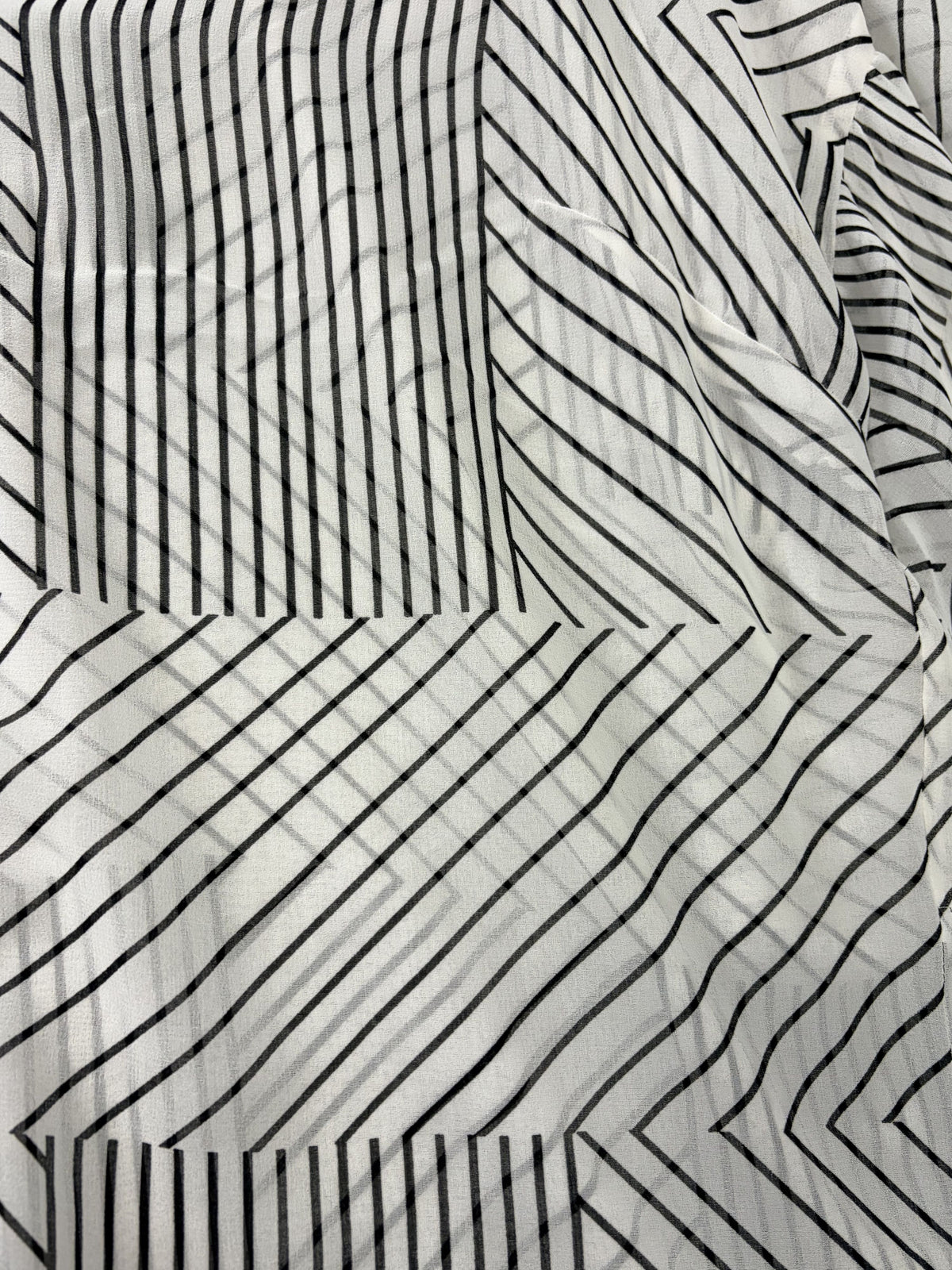 Cabi Style 6089 Button Front Shirt Size S Geometric Stripe Women's - Image 2