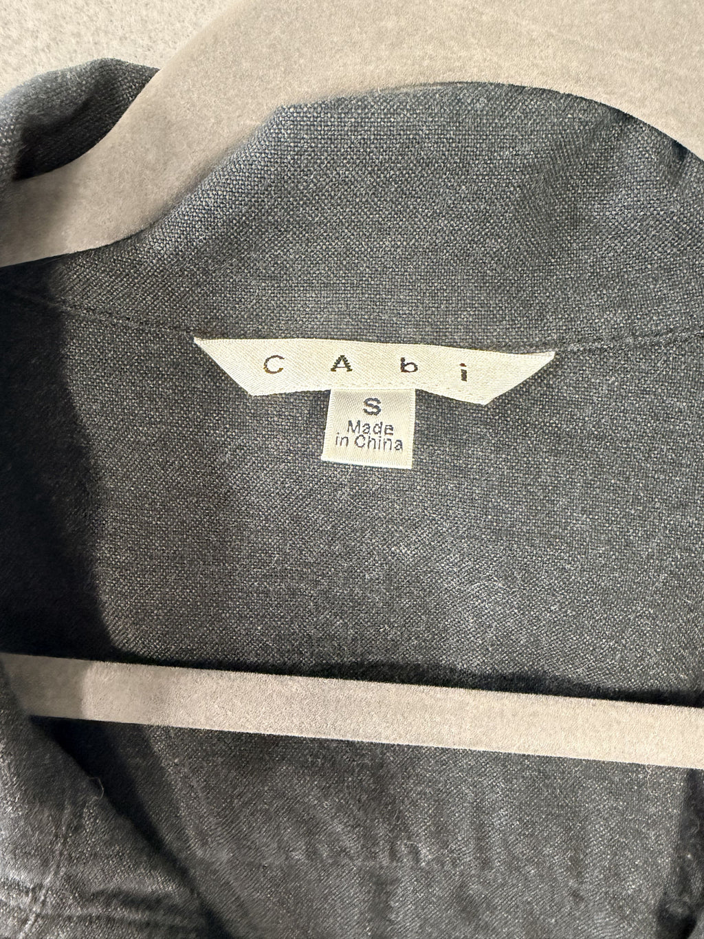 CAbi Weekend Utility Jacket Charcoal Gray Women's Small Full Zip - Image 2