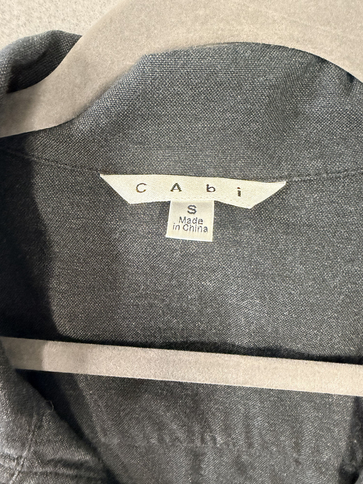 CAbi Weekend Utility Jacket Charcoal Gray Women's Small Full Zip - Image 2