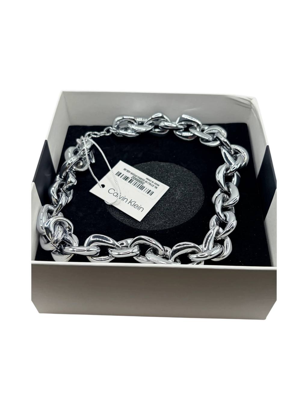 Calvin Klein 35000052 Chain Bracelet Silver Tone New With Tags Box - Image 2