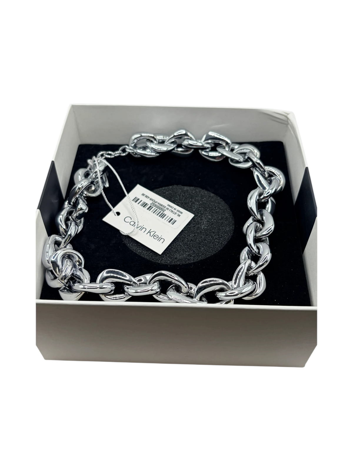 Calvin Klein 35000052 Chain Bracelet Silver Tone New With Tags Box - Image 2