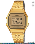 Casio LA-680WGA-9B Digital Gold Tone Illuminator Watch - Image 1