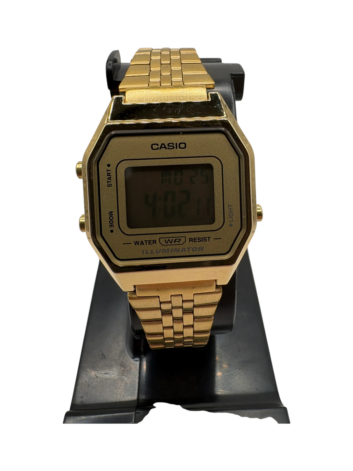 Casio LA-680WGA-9B Digital Gold Tone Illuminator Watch - Image 2