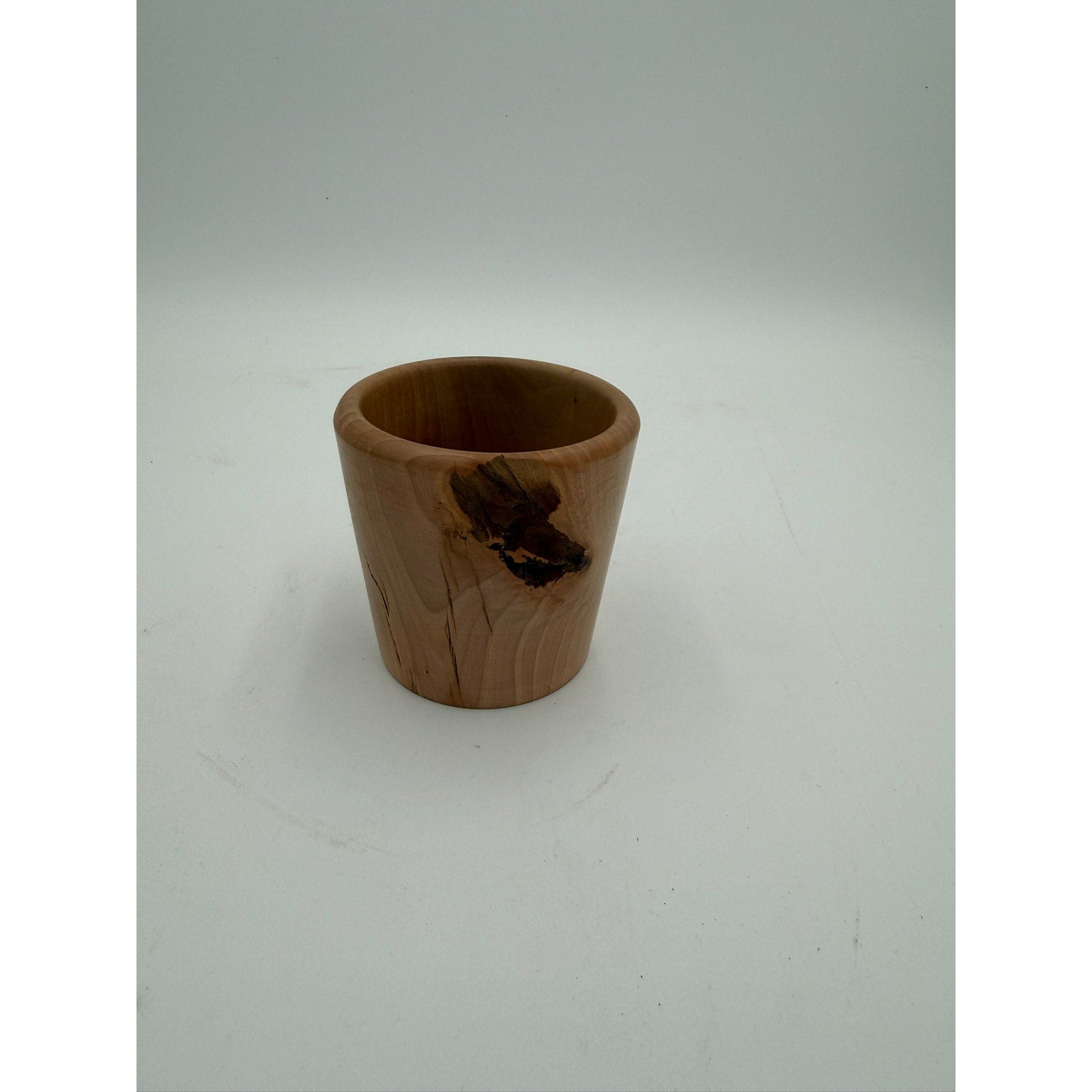 Rustic Modern Turned Wood Bowl, bradford pear hardwood, organic character, decorative display, kitchen safe