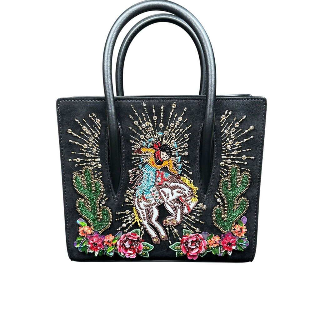 Christian Louboutin Giddy Up Mini Paloma Beaded Black NWT Limited Edition