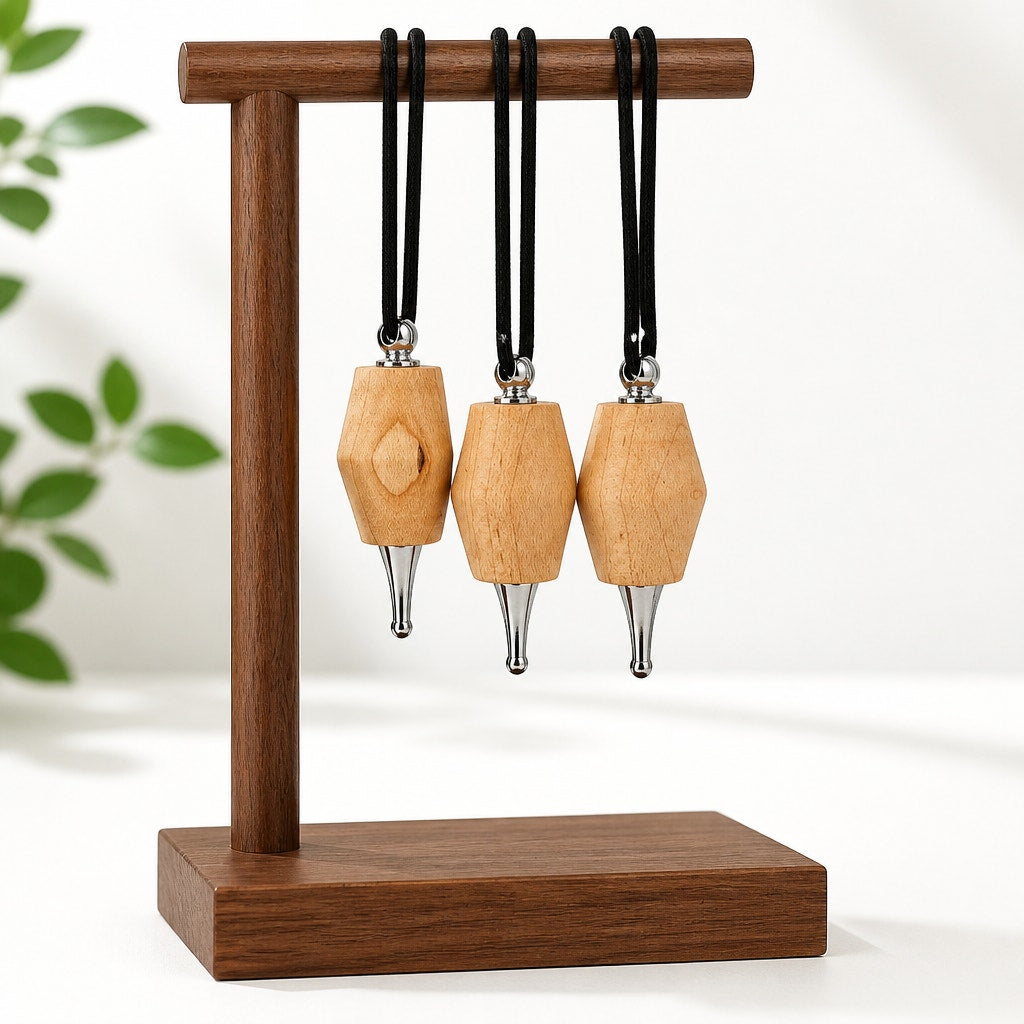 Hand Turned Maple Christmas Ornaments, Set of 6, 2.5 Inch, One of a Kind, SKU 1381