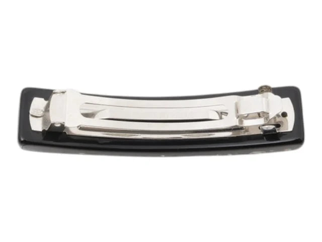 7530 - Chanel Coco Hair Barrette Black - Image 2