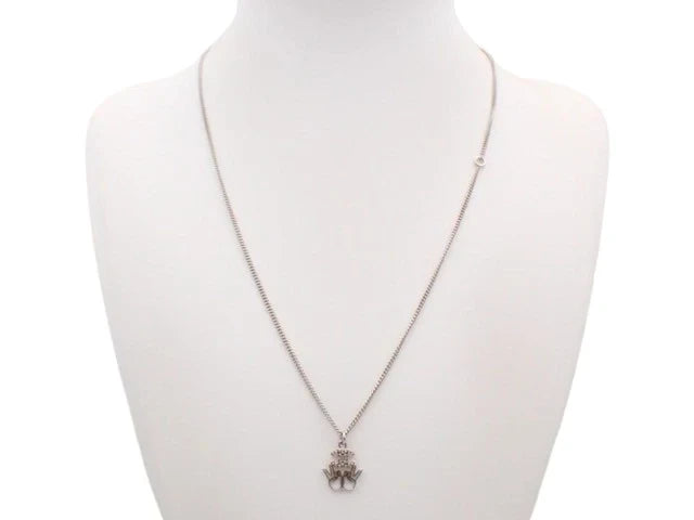 7542 - Chanel Coco Mark Peace Sign Necklace with 60 cm Chain - Image 3