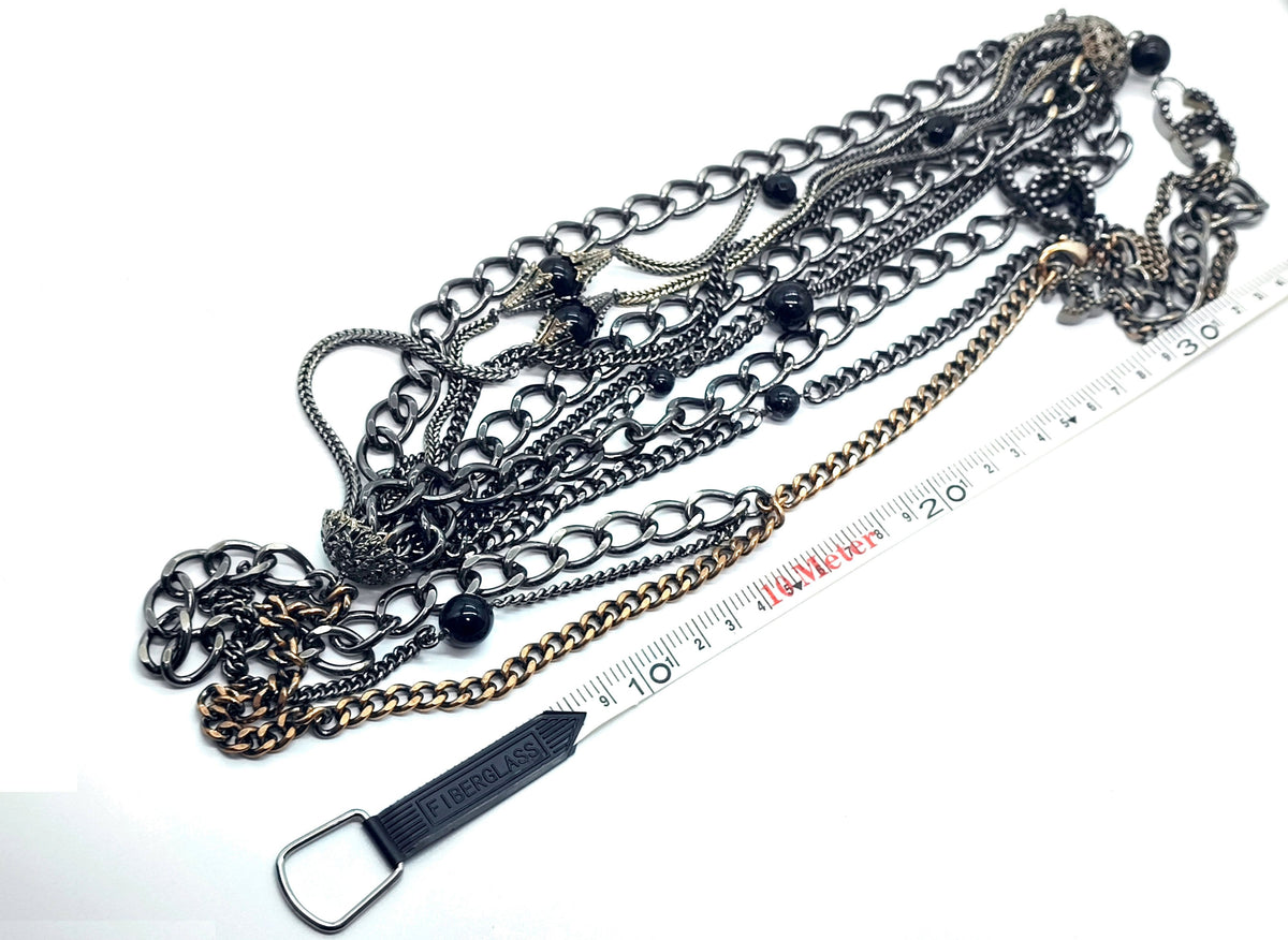 7632 - Chanel Vintage Spring 2005 CC Multistrand Chain Necklace - Image 11