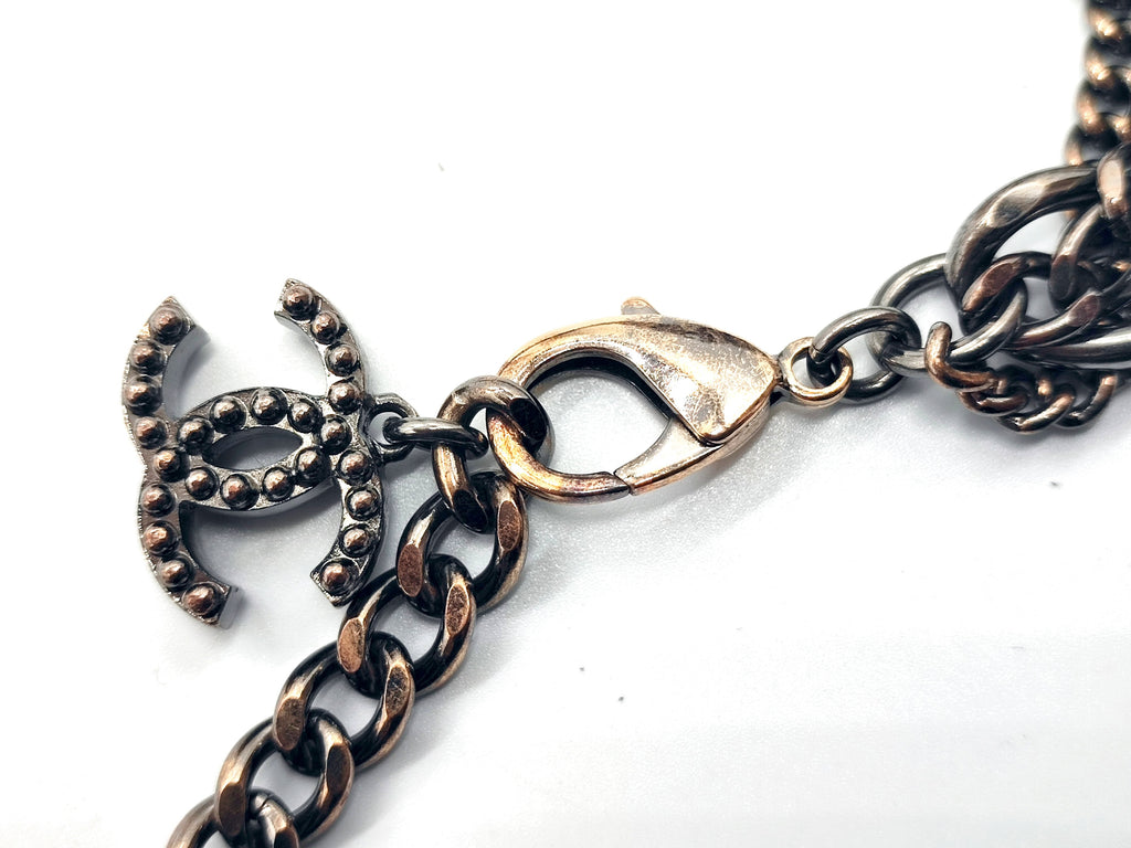 7632 - Chanel Vintage Spring 2005 CC Multistrand Chain Necklace - Image 12