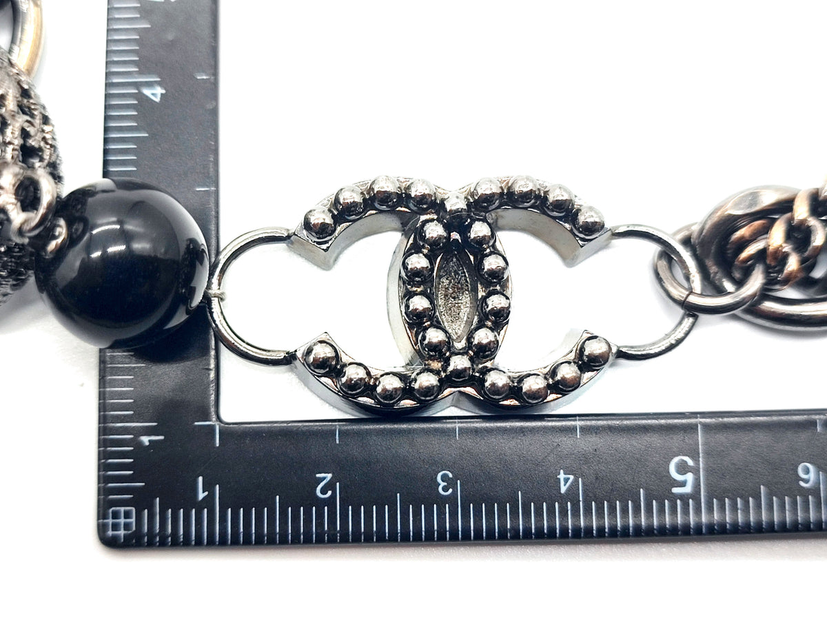 7632 - Chanel Vintage Spring 2005 CC Multistrand Chain Necklace - Image 4