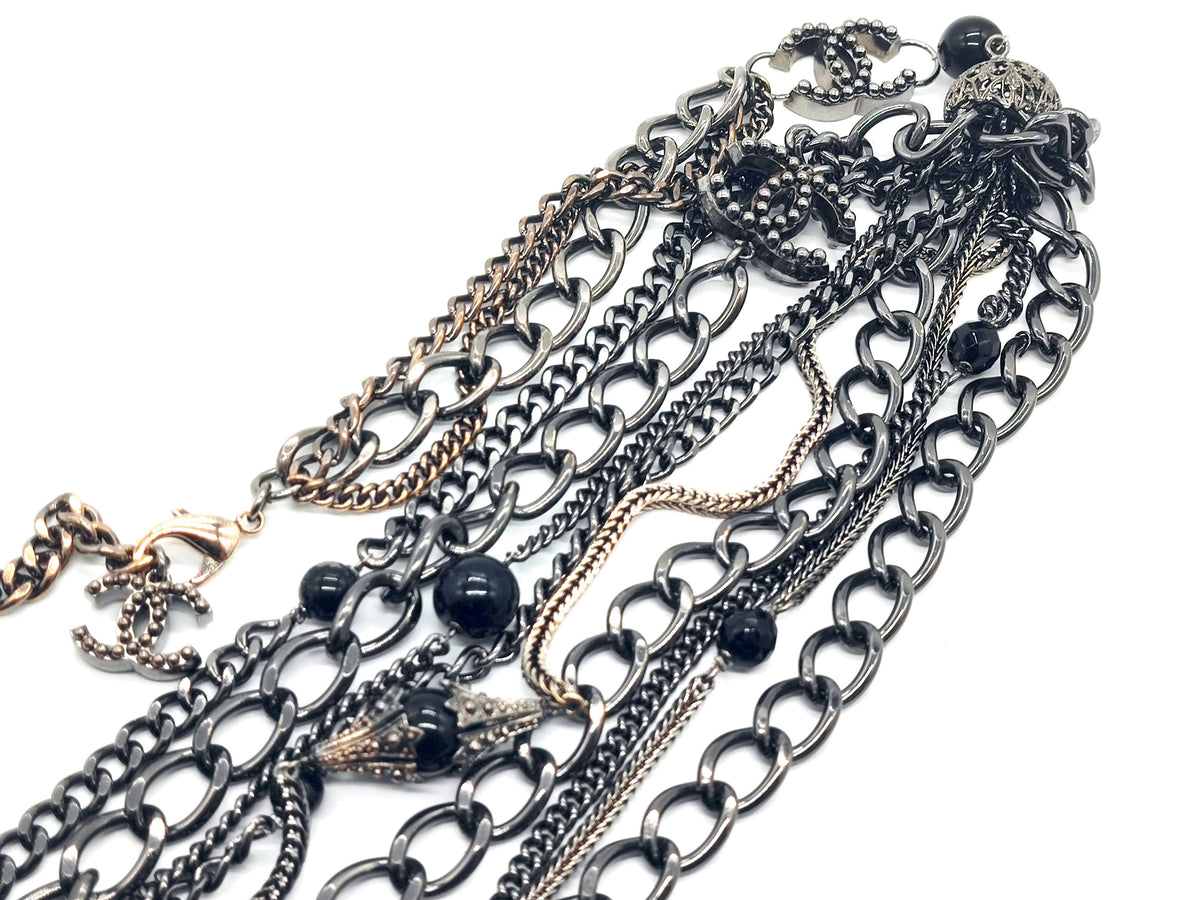 7632 - Chanel Vintage Spring 2005 CC Multistrand Chain Necklace - Image 6