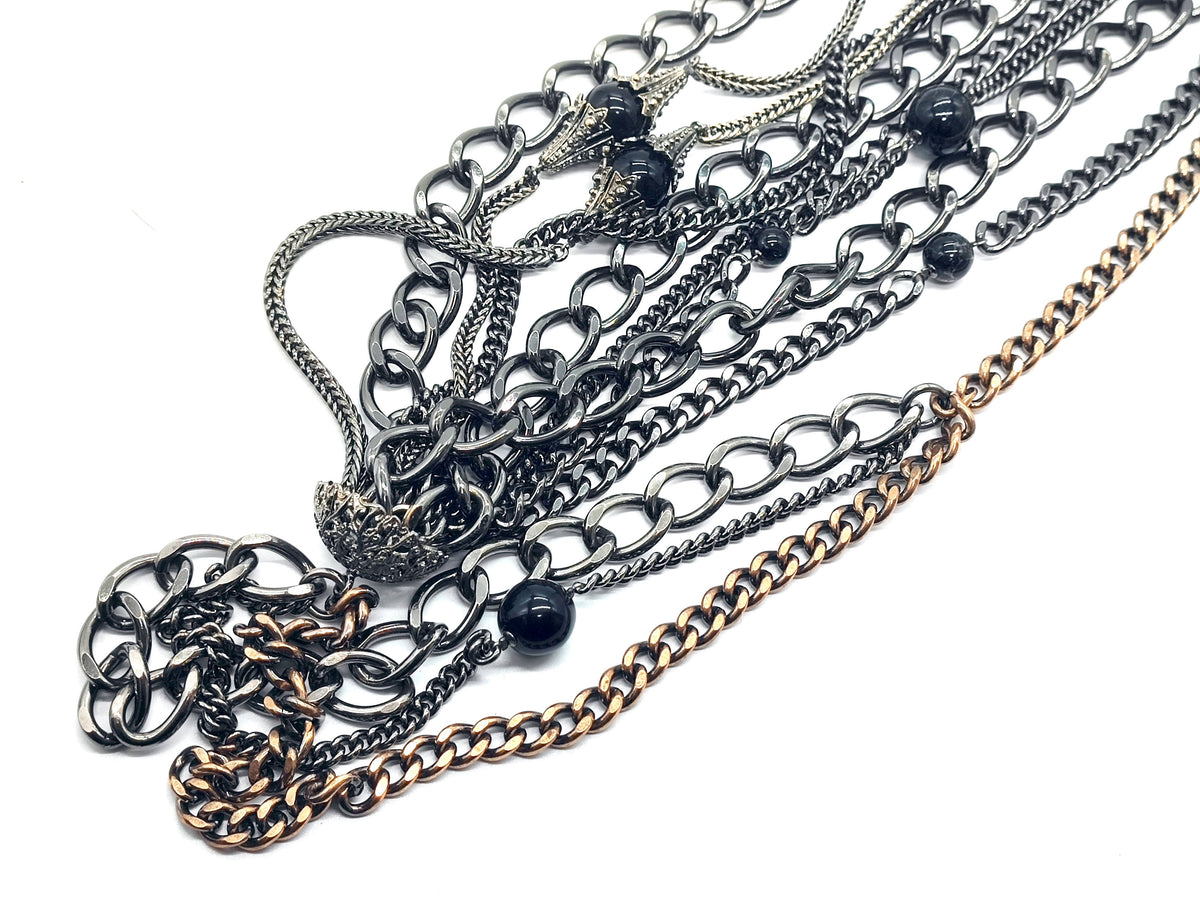 7632 - Chanel Vintage Spring 2005 CC Multistrand Chain Necklace - Image 8