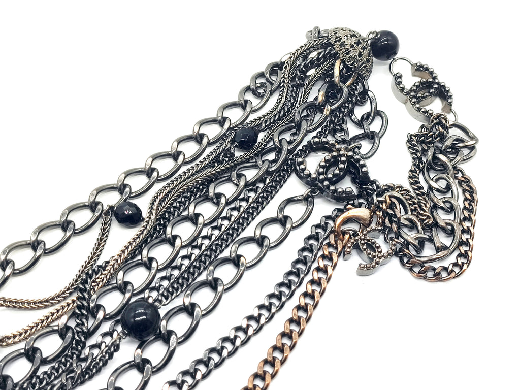 7632 - Chanel Vintage Spring 2005 CC Multistrand Chain Necklace - Image 9