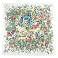 7595 - Christian Dior Silk 100% Pietro Ruffo Scarf Shawl White Multicolor - Image 1