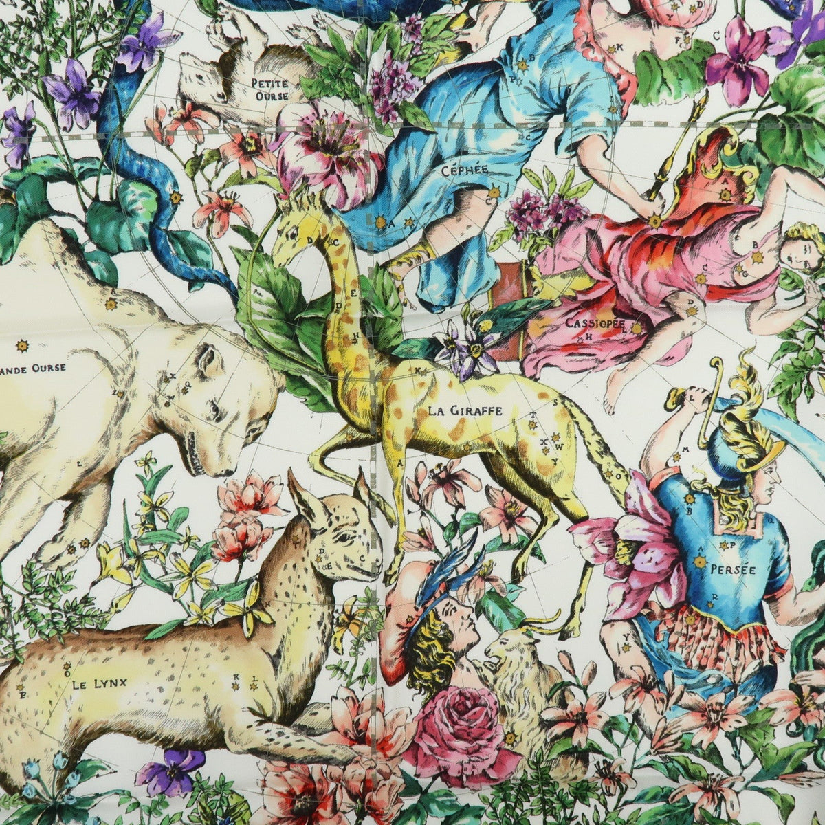 7595 - Christian Dior Silk 100% Pietro Ruffo Scarf Shawl White Multicolor - Image 8